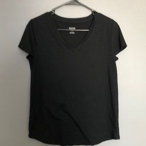 Solid black tee